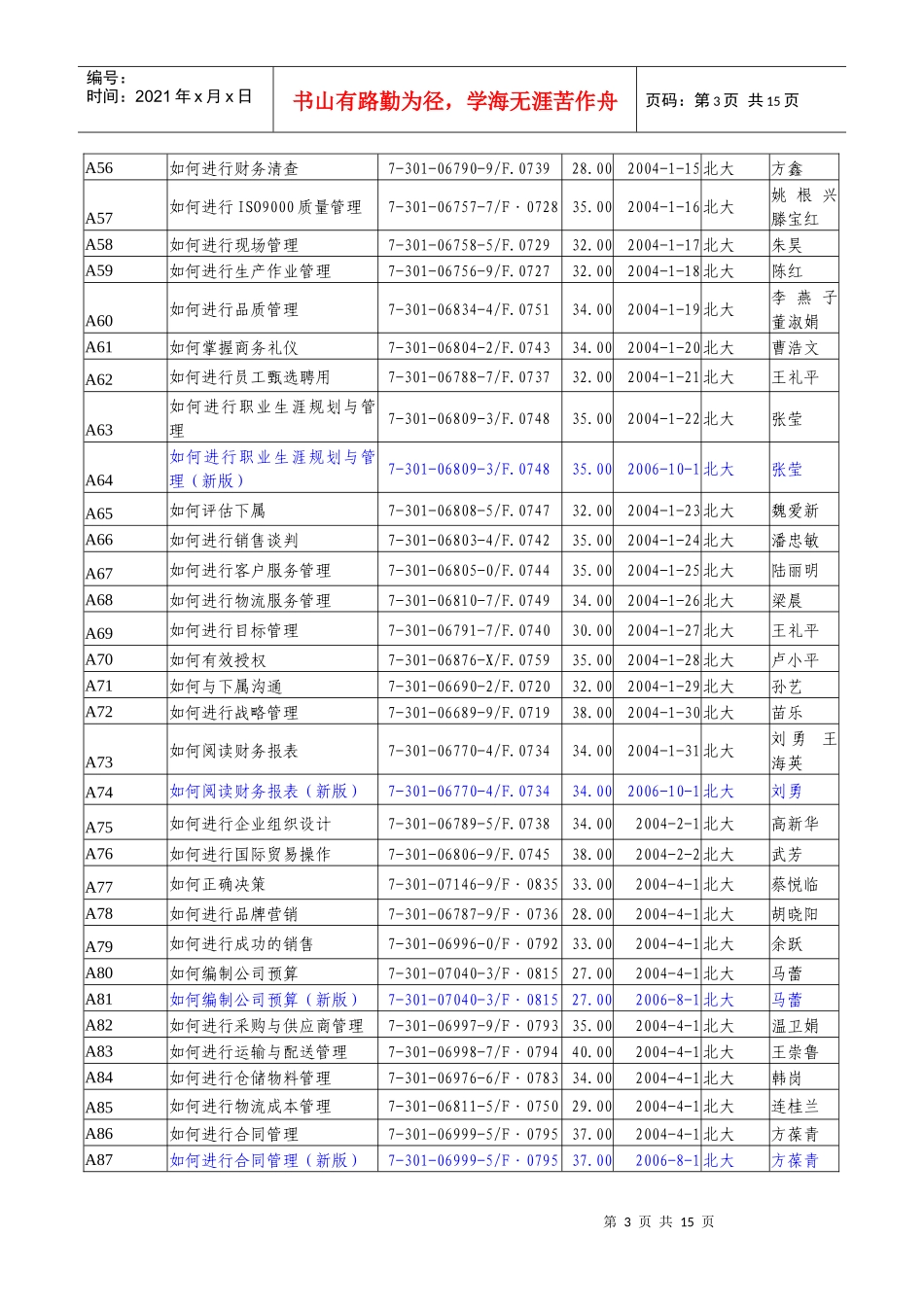 最新生产管理类图书目录doc_第3页