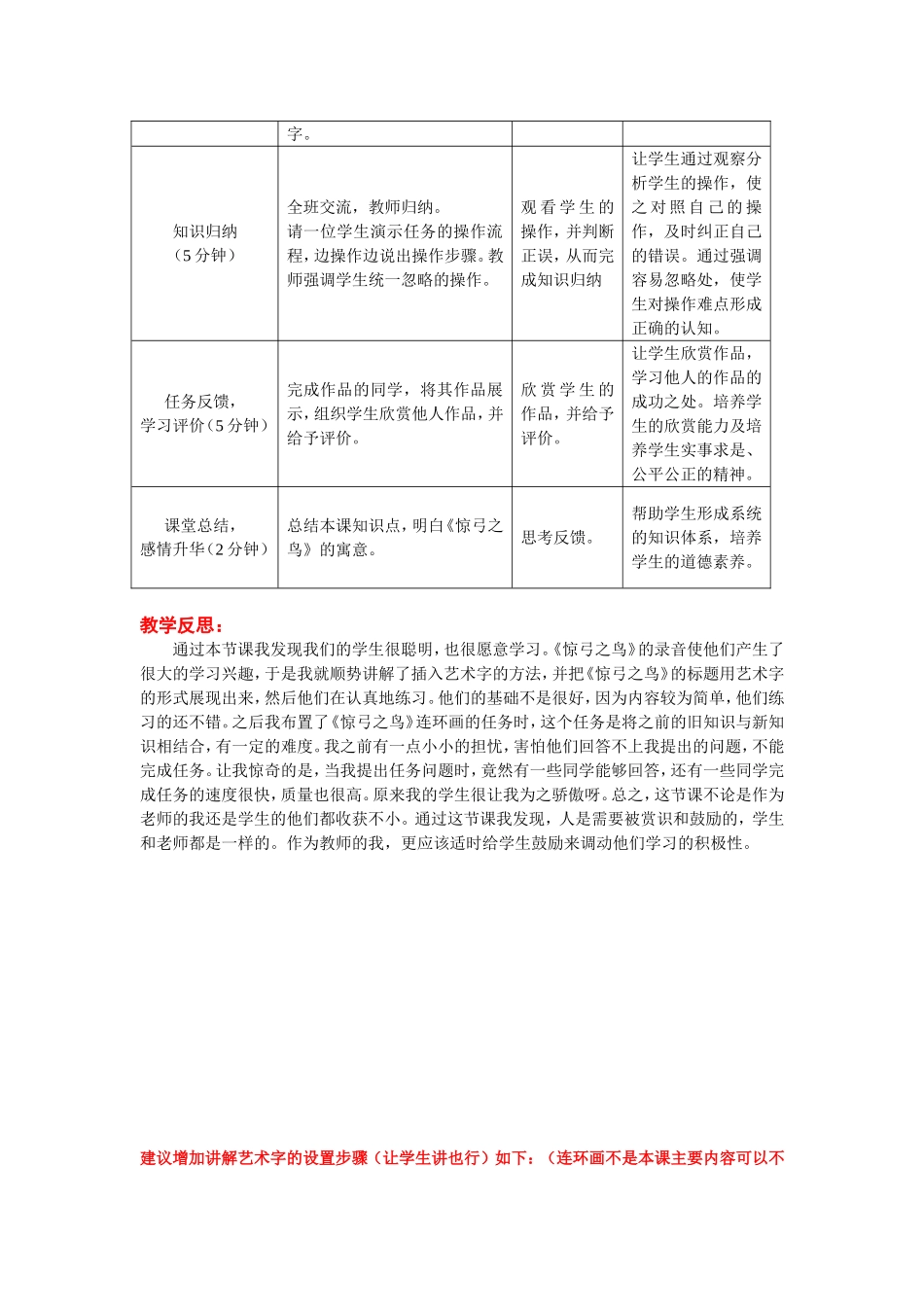 惊弓之鸟教案普惠乡中心学校孙晓晓_第2页