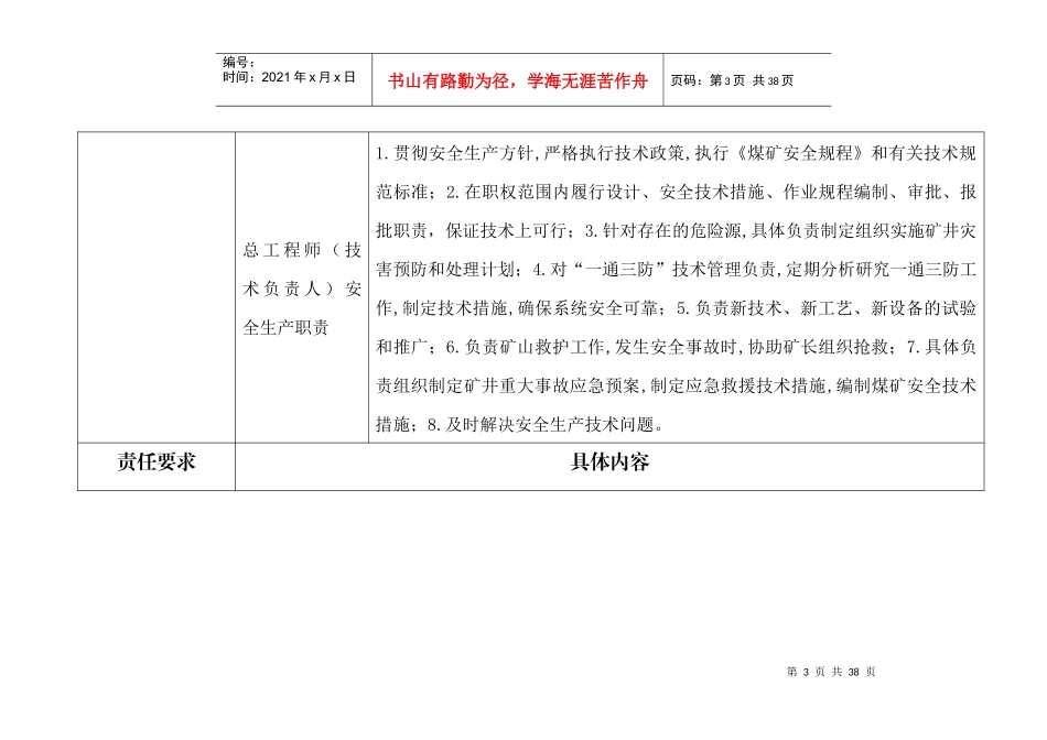 重庆市煤矿企业安全生产主体责任实施细则_第3页
