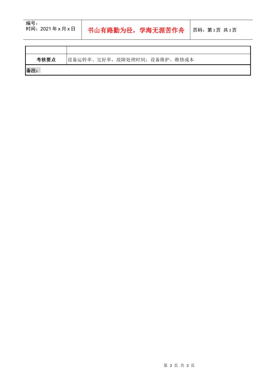 某化纤企业FDY分厂设备主管职务说明书_第3页