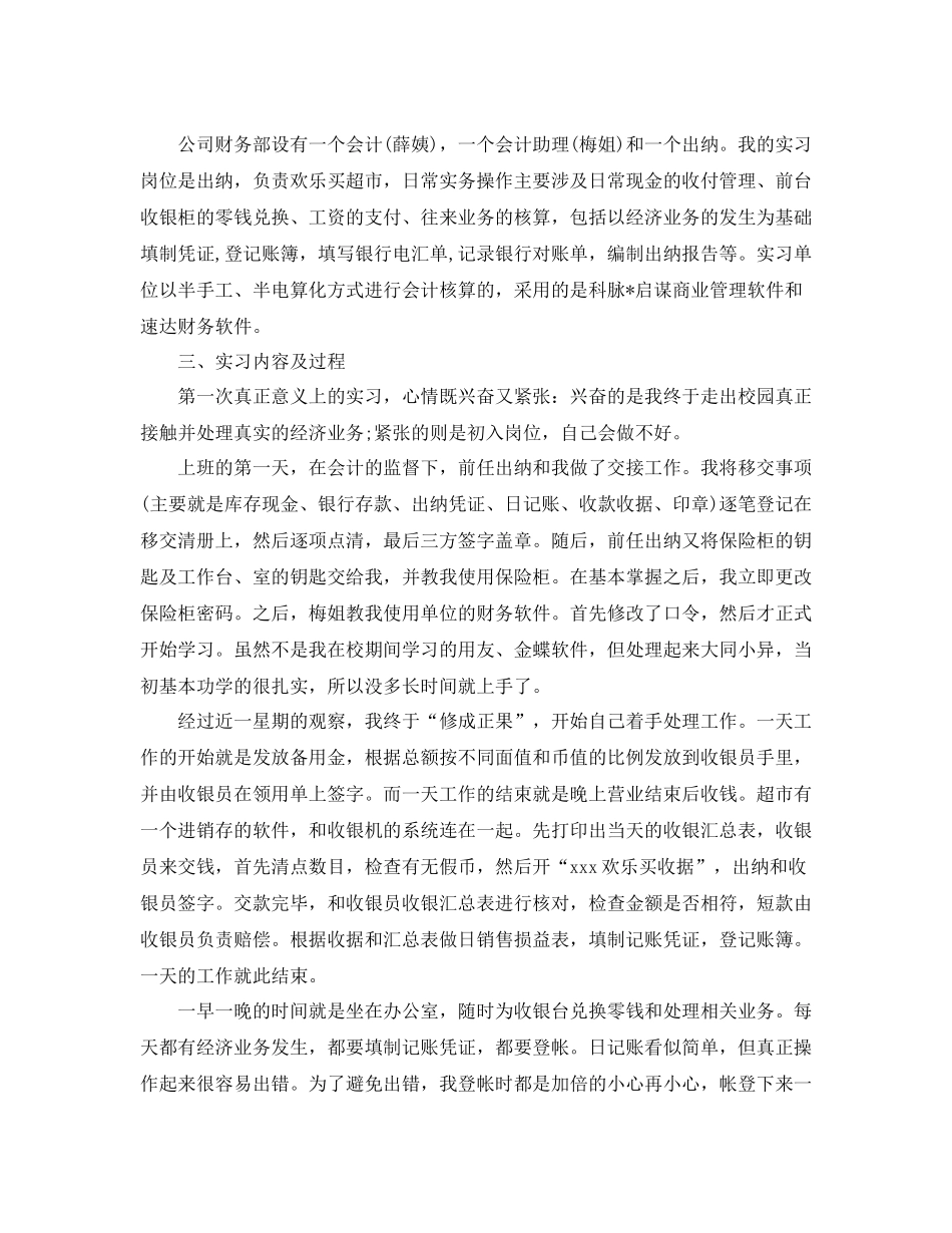 出纳实习总结_第3页