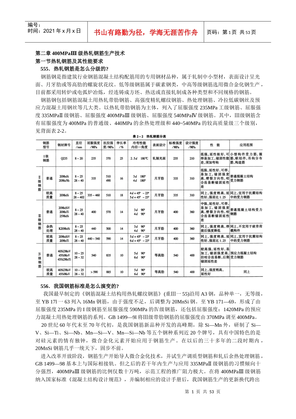 热轧钢筋生产技术教材_第1页