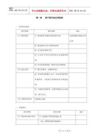 清产核资技术方案讲义