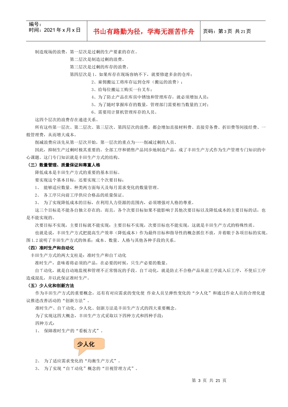 丰田生产方式培训手册_第3页