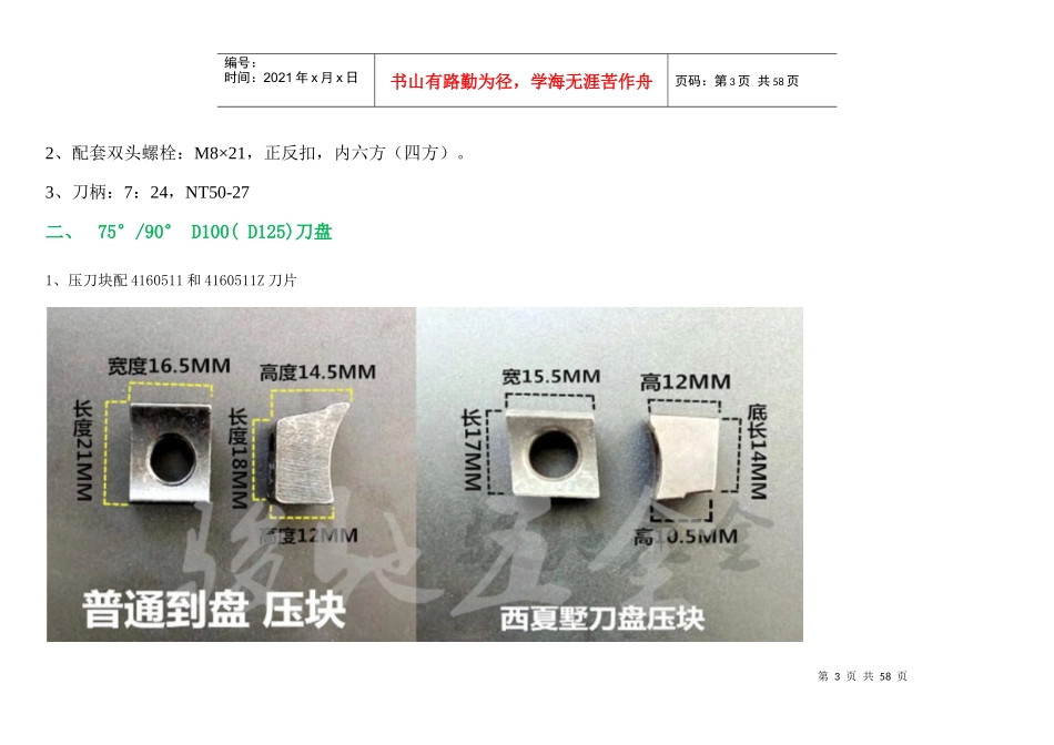 车间在用各种刀具配件_第3页