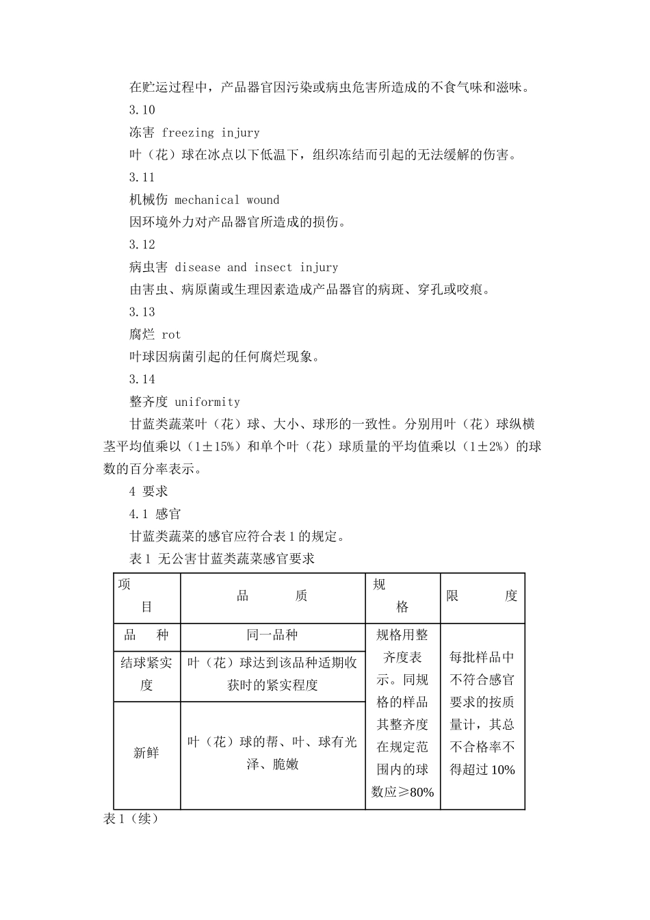 无公害食品甘蓝类蔬菜生产技术标准（DOC 11页）_第3页