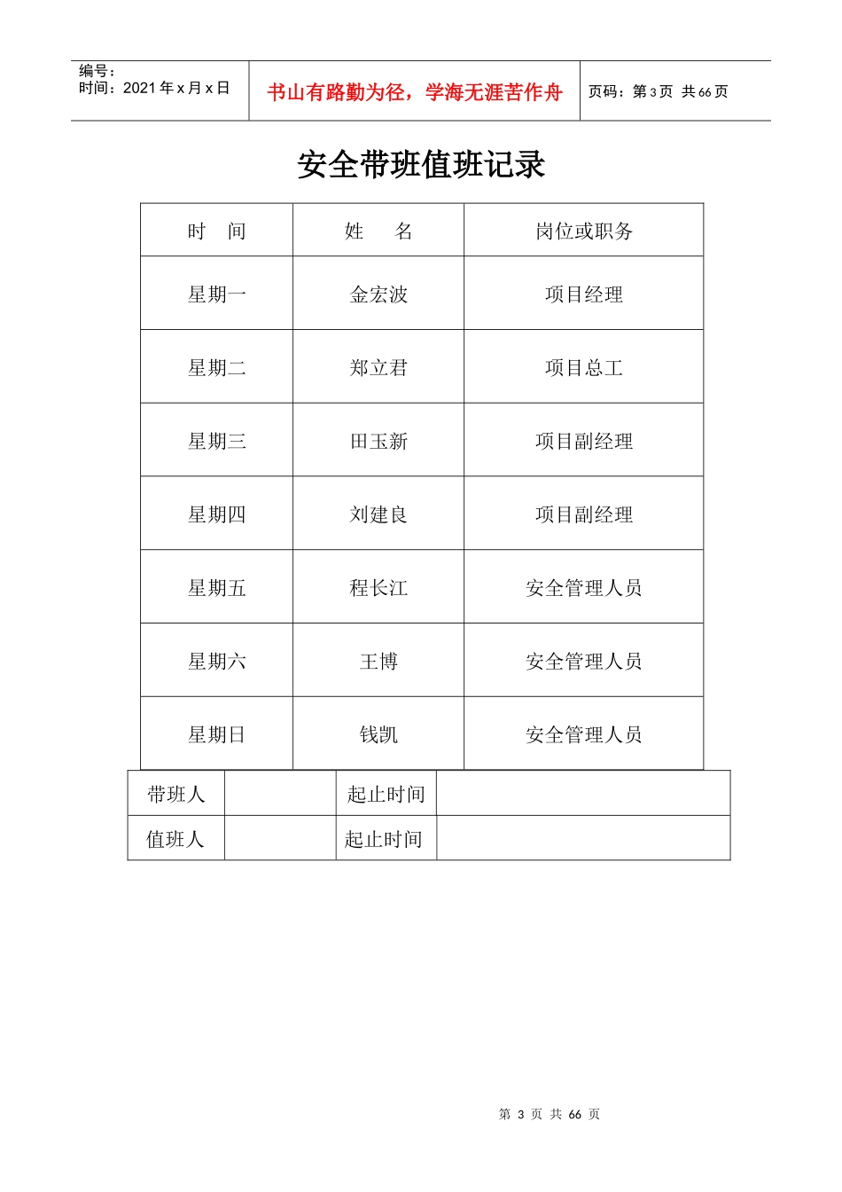 2-安全生产值班记录_第3页