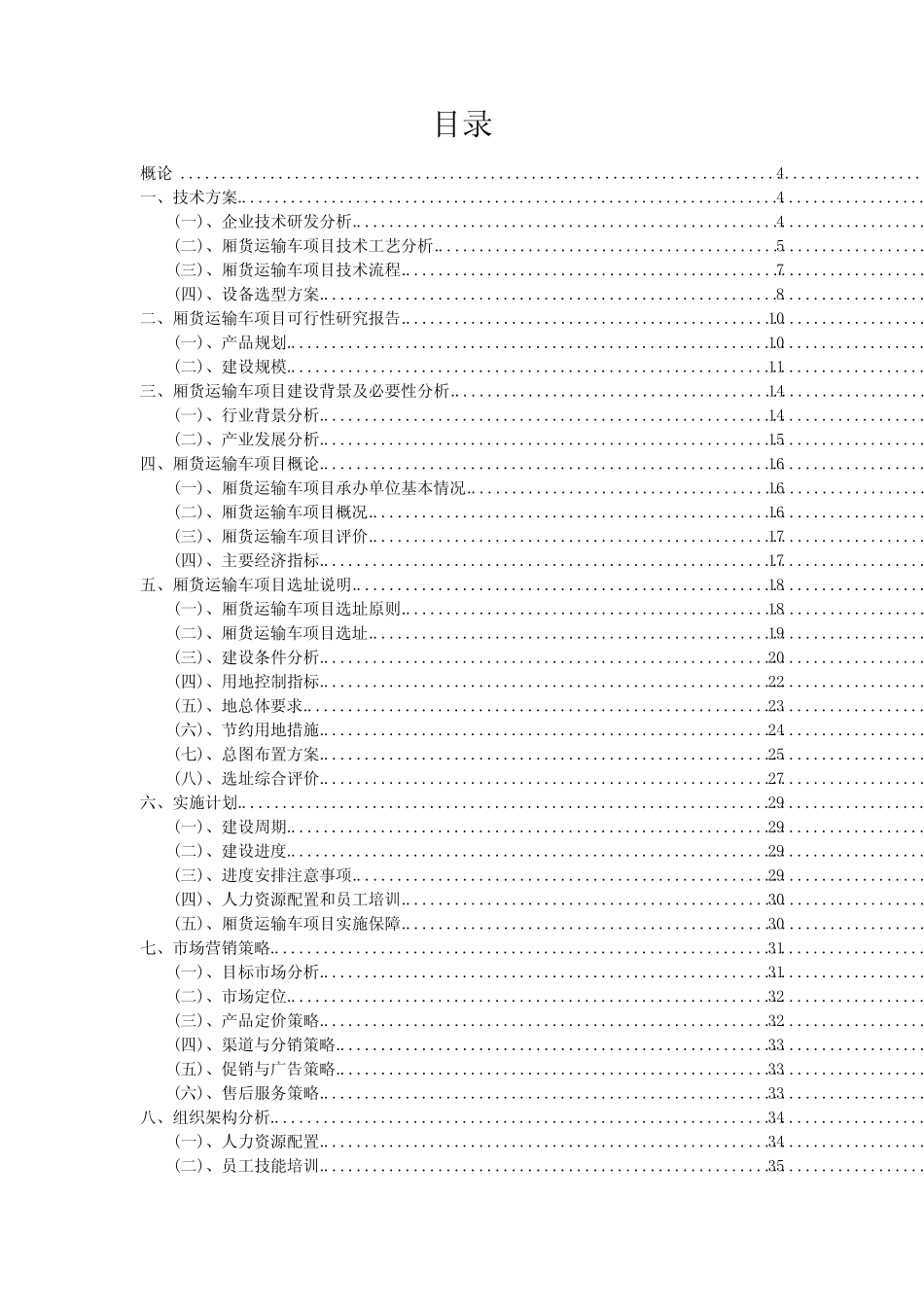 2024年厢货运输车项目可行性分析报告_第2页