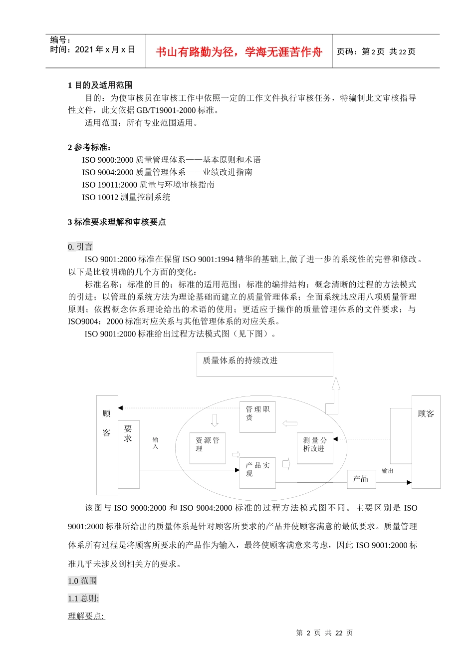 中原起重机通用质量管理体系审核作业指导书_第2页