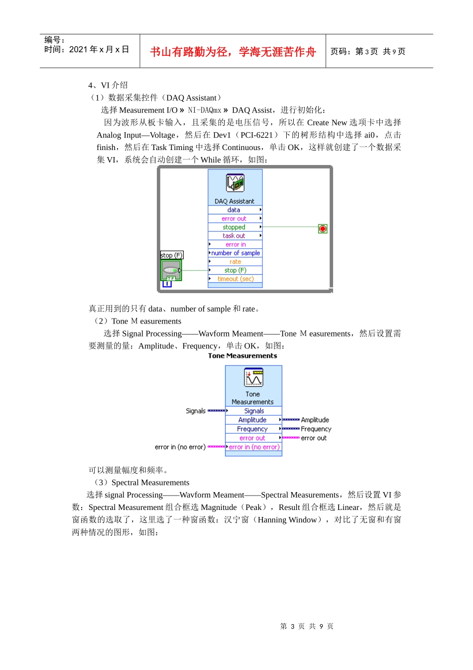 基于LabVIEW的频谱分析仪报告1_第3页