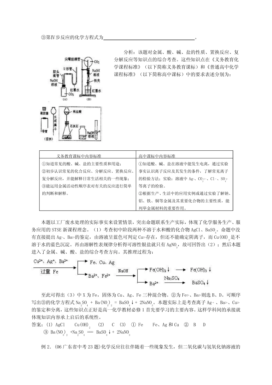 中考化学试题中的初高中知识衔接分析与备考策略 _第2页