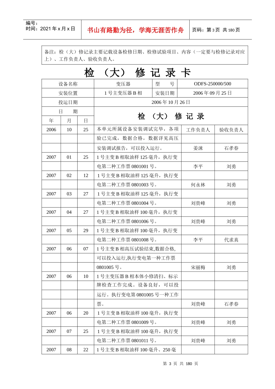 设备检修记录卡_第3页