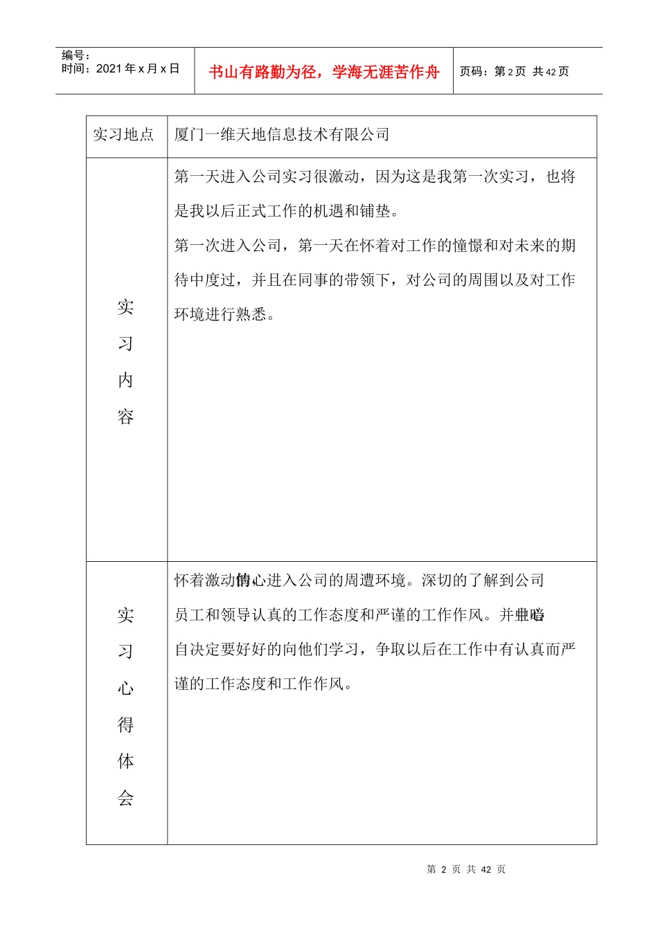 专业生产实习日记_第2页