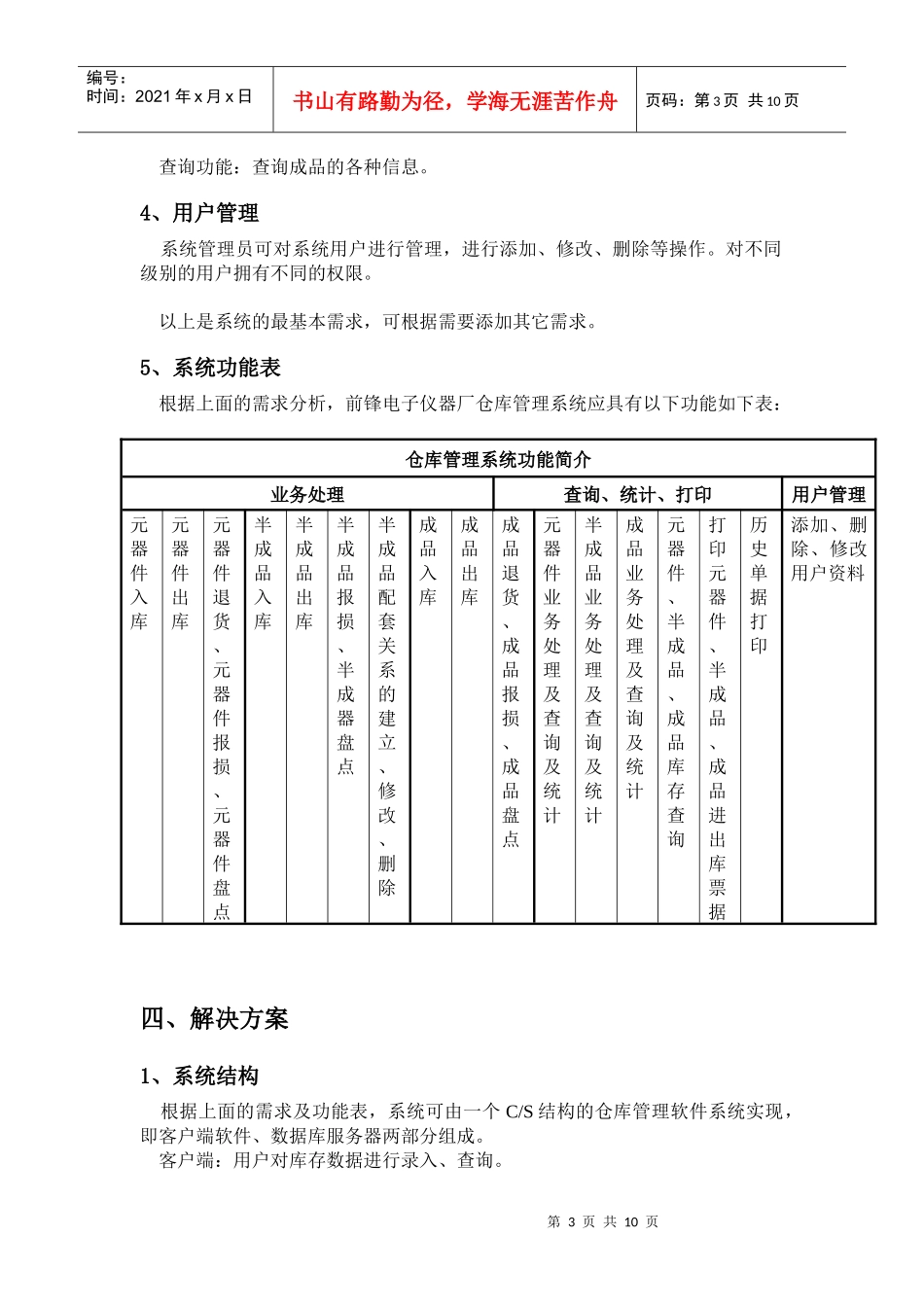 仓库管理系统方案_第3页