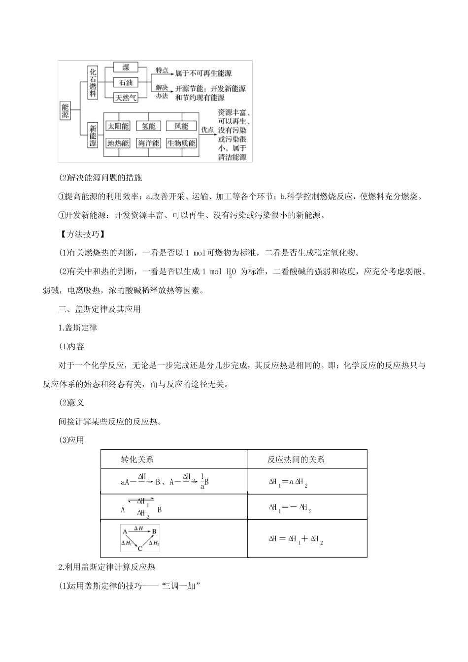 ...化学反应的热效应(讲)- 2024年高考化学大一轮复习【精讲精练+专题讲..._第3页
