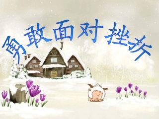 勇敢面对挫折——主题班会