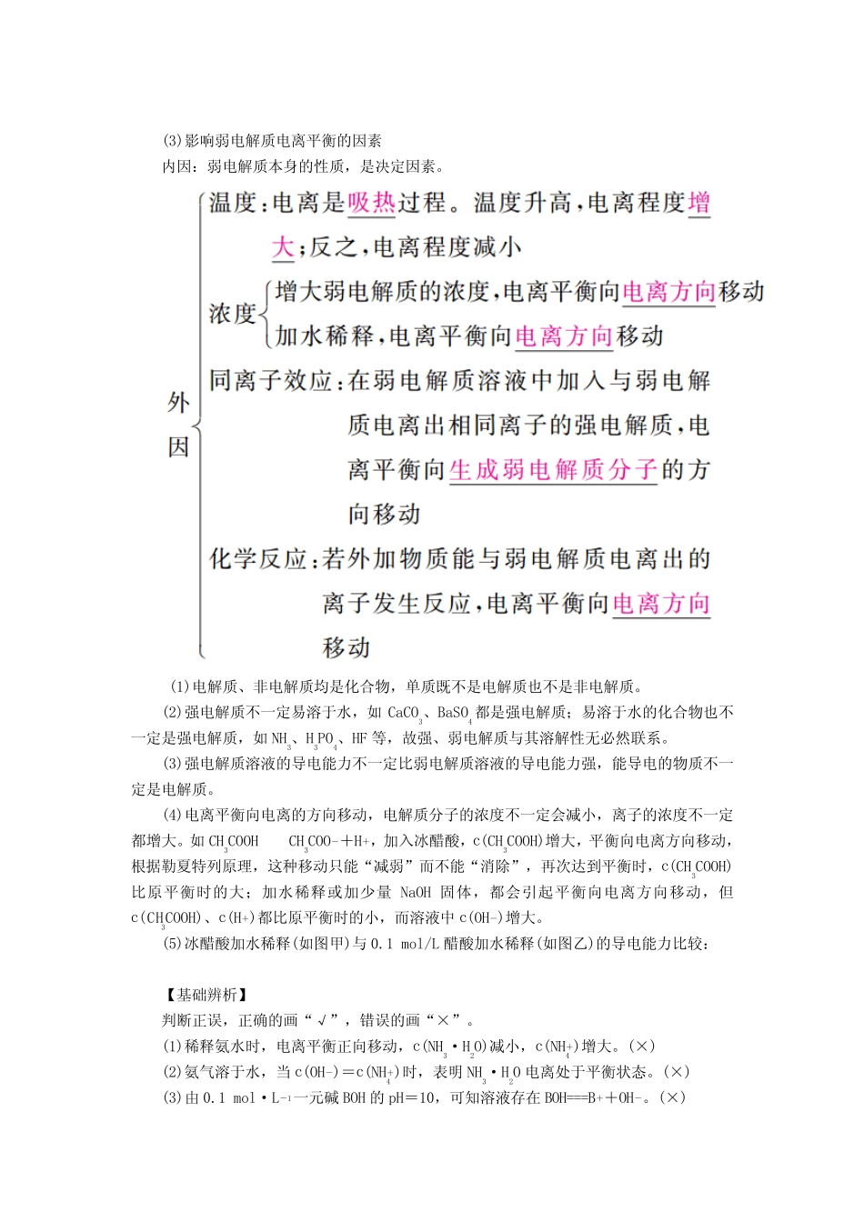 全国版2019版高考化学一轮复习第8章水溶液中的离子平衡第1节弱电解质..._第2页