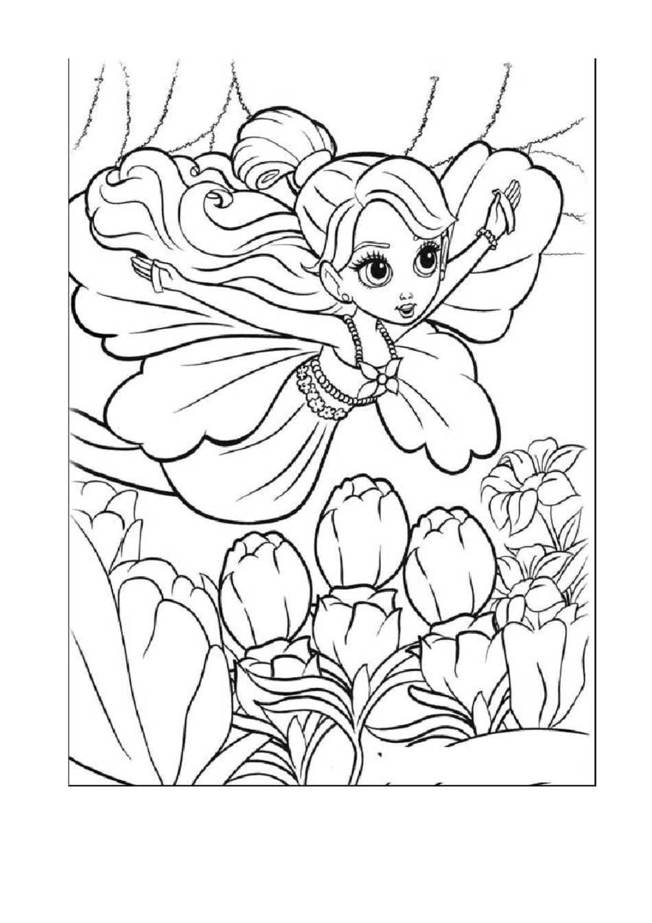 (完整版)儿童公主涂色画_第3页