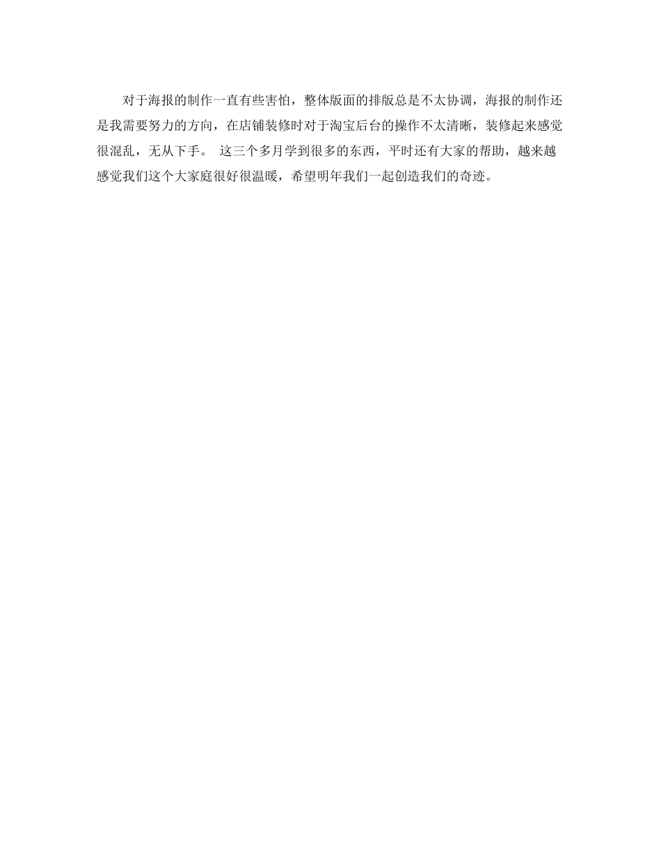 简洁的淘宝美工年终工作总结_第2页