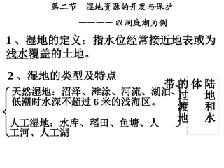 湿地资源的开发与保护——以洞庭湖区为例（空白）