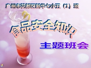 小学生食品安全知识主题班会(完美版)