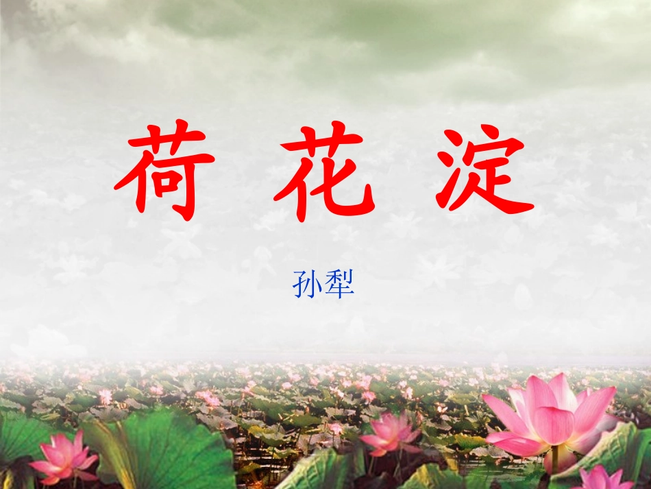 荷花淀(职)_第1页