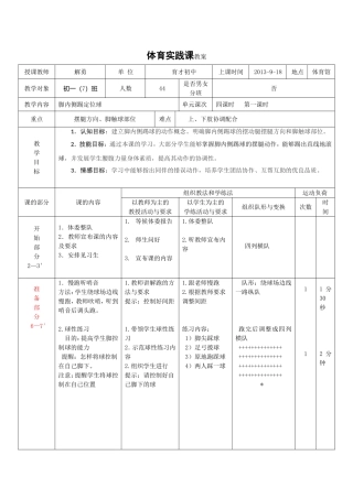 足球脚内侧踢球教案1
