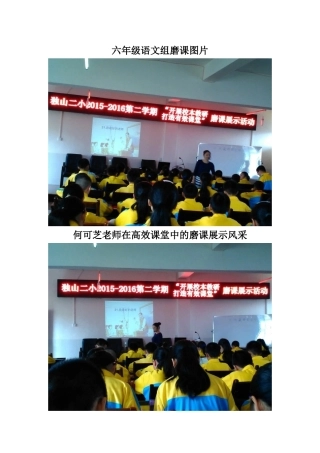 何可芝老师磨课图片