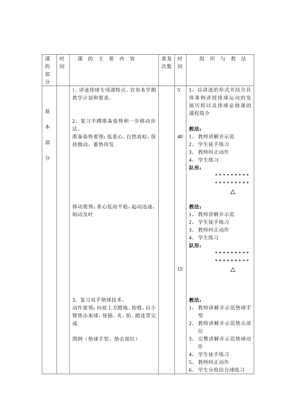 二年级排球教案_第3页
