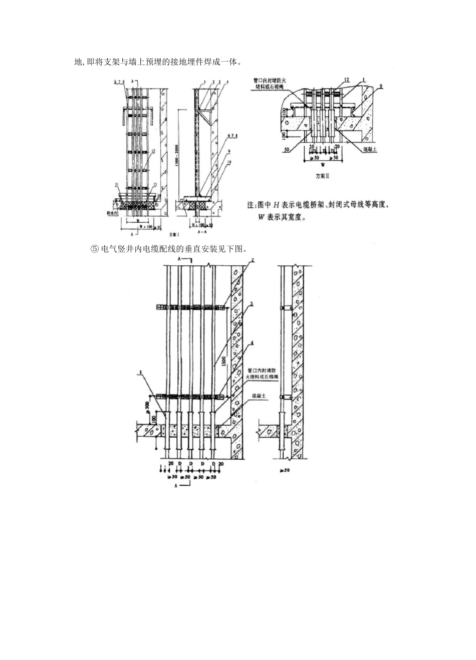 电缆井内电缆桥架安装技术交底_第3页