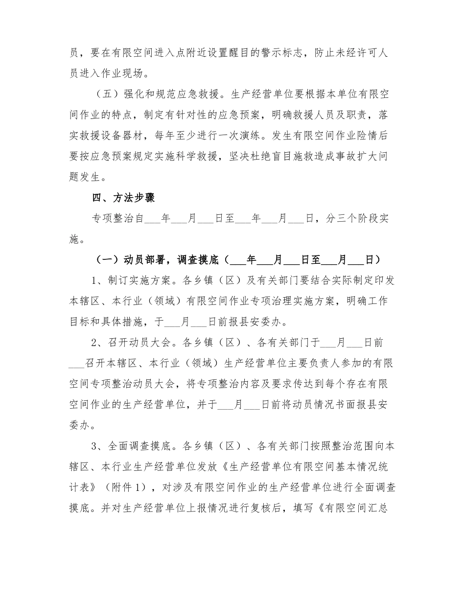 2022年有限空间安全生产整治方案_第3页