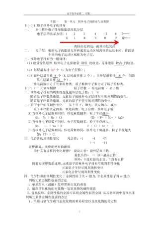 微观结构与物质的多样性知识点汇总 