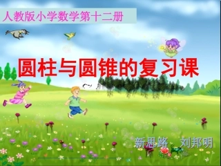 北师大版六年级数学圆柱和圆锥复习课件