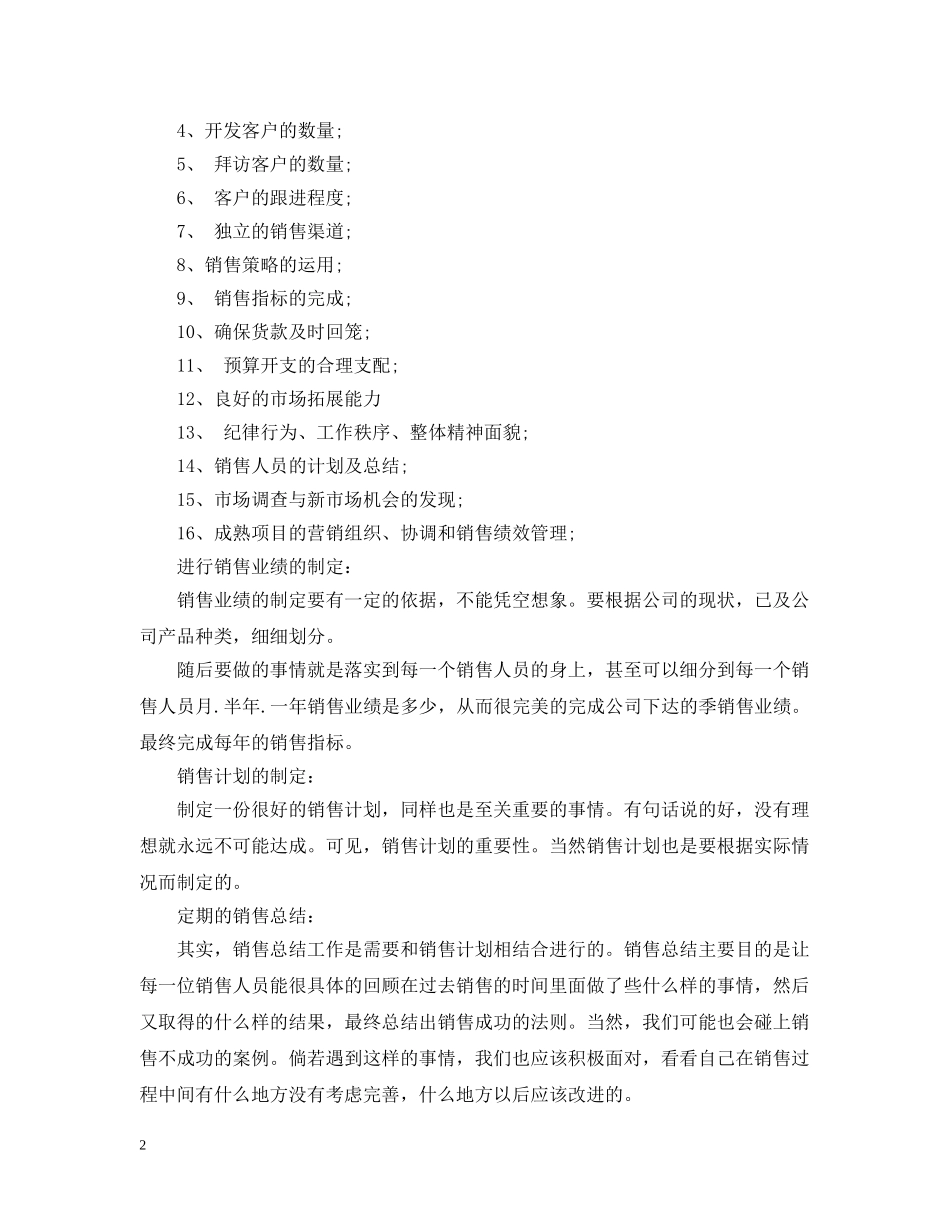 营销总监年度工作计划 _第2页