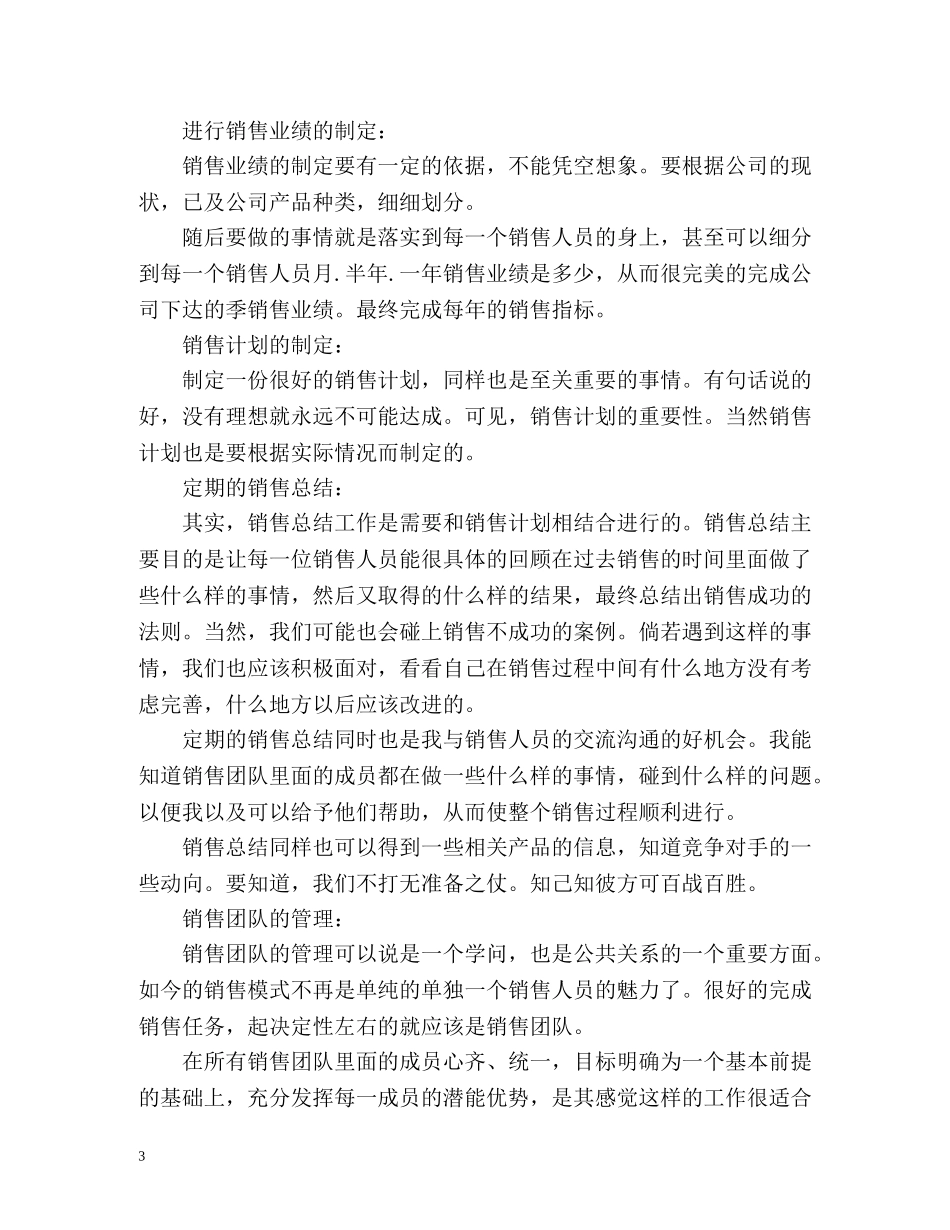 营销总监工作计划2 _第3页