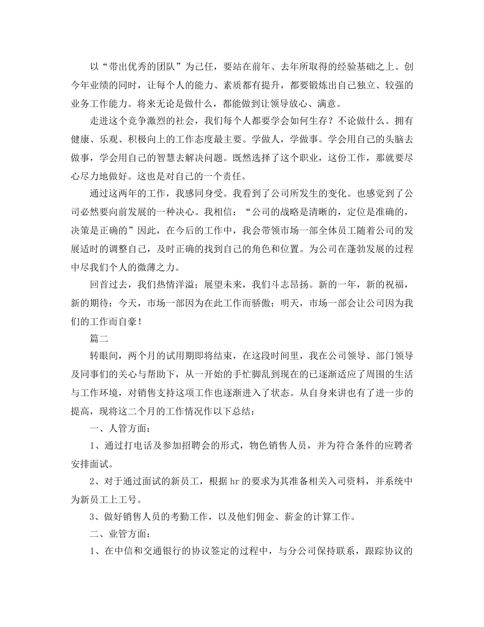 营销总监个人工作总结三篇 _第2页