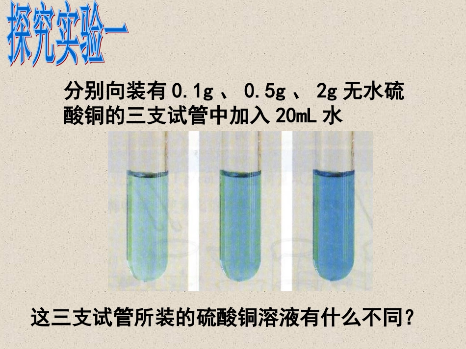 溶液的浓度第一课时_第3页