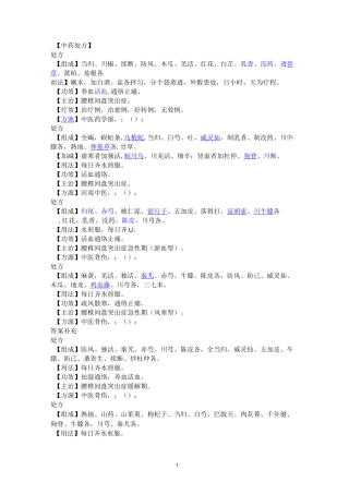 治疗腰椎间盘突出症中药处方讲座