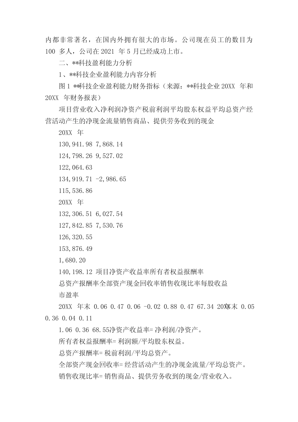 --科技企业盈利能力分析企业盈利能力分析论文 _第2页