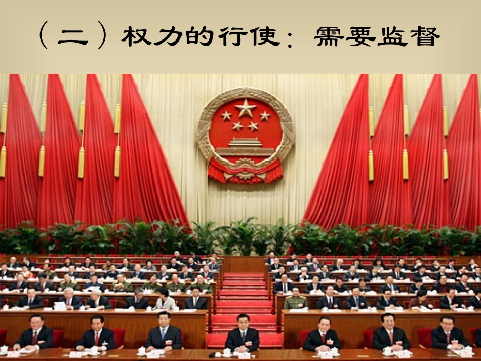 权力的行使：需要监督_第1页