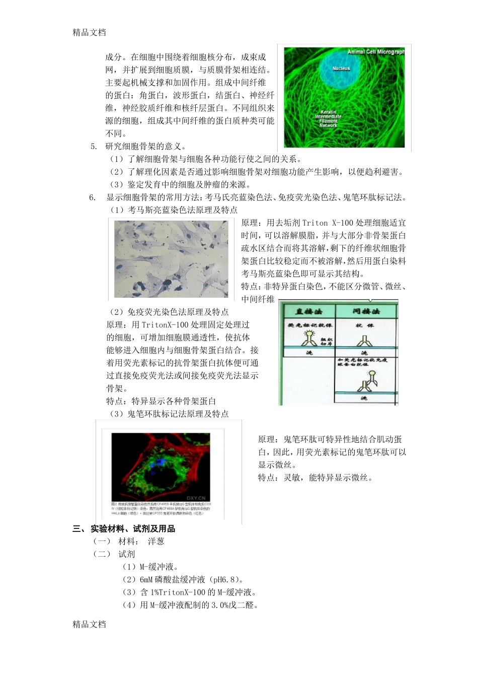 试验4细胞骨架的显示及观察学习资料_第2页