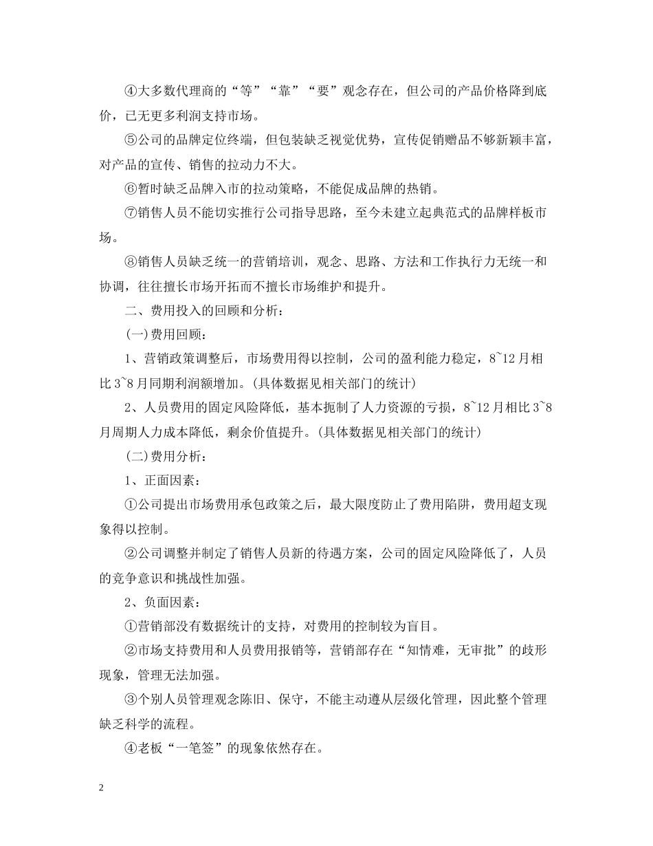 营销总监工作总结范文2_第2页