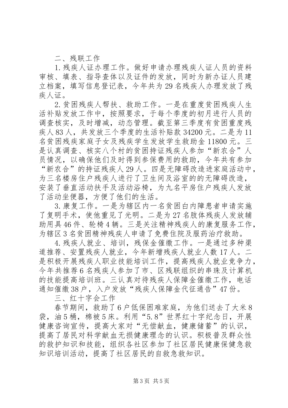 社会事务科年终工作报告_第3页