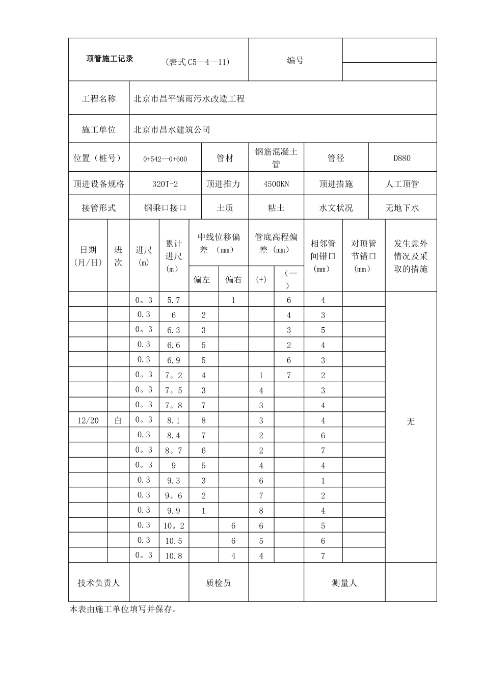 顶管施工记录_第2页