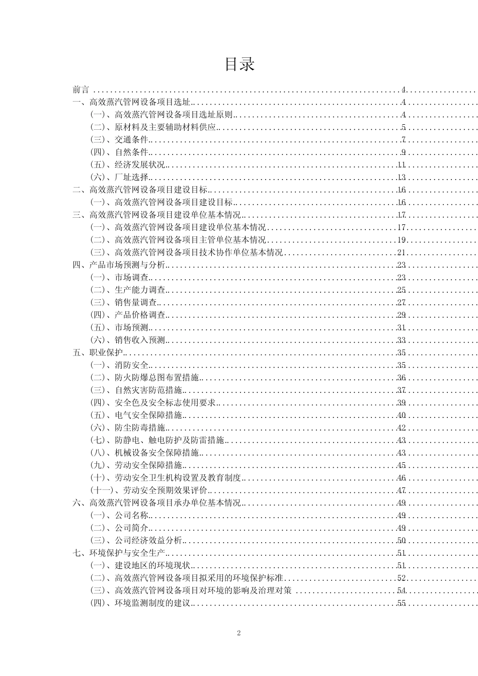 2023年高效蒸汽管网设备项目可行性评估方案_第2页