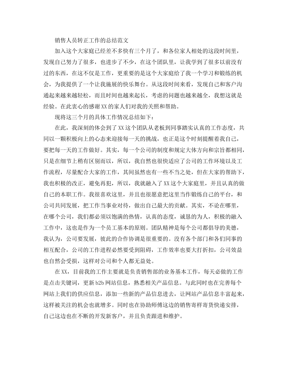销售人员转正工作总结范文精选_第3页