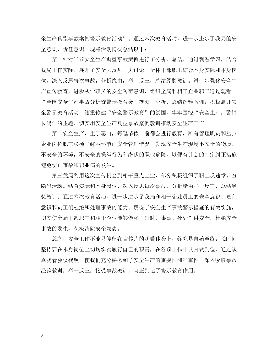 关于警示教育的活动总结_第3页