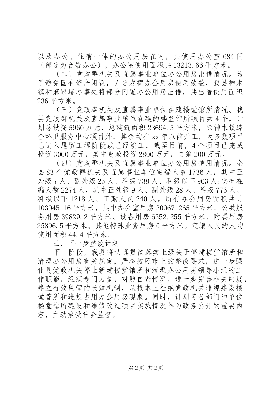 清理办公室的自查报告_第2页