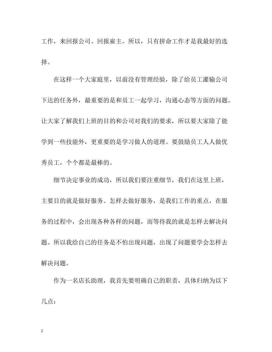 店长助理工作总结2_第2页