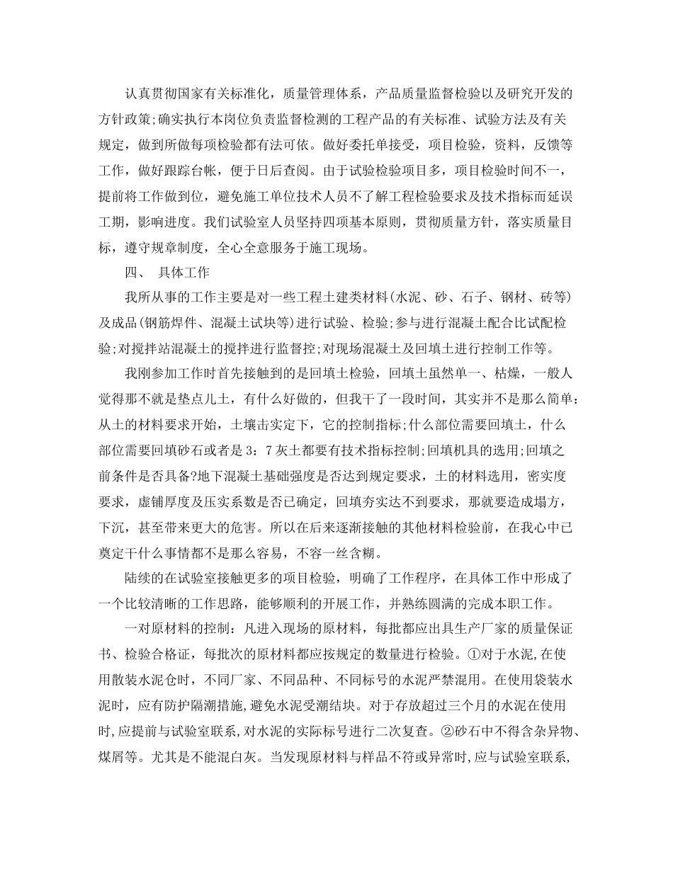 工程师职业个人工作总结范文_第2页